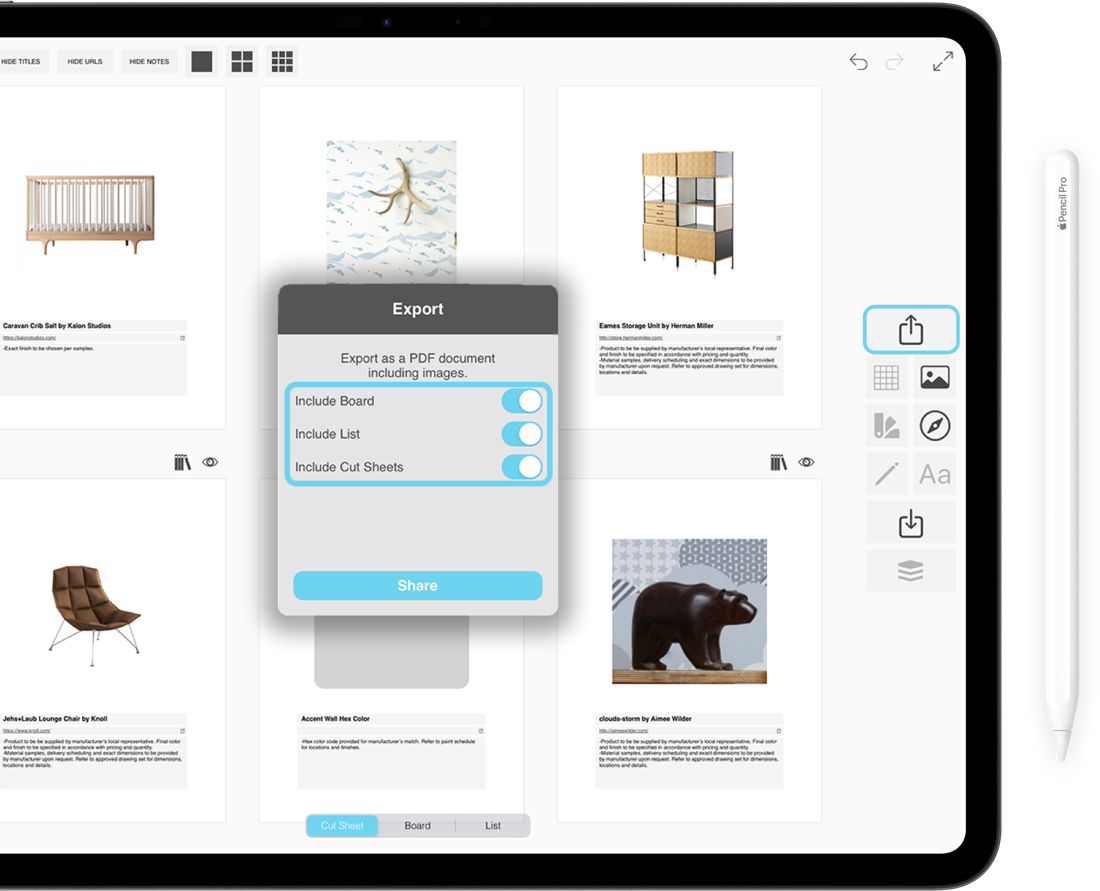 Morpholio Board: Sharable PDF Design Packages